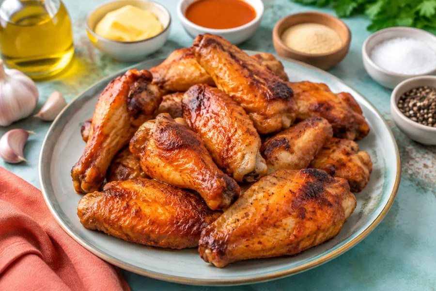 Alitas de pollo al horno con salsa picante