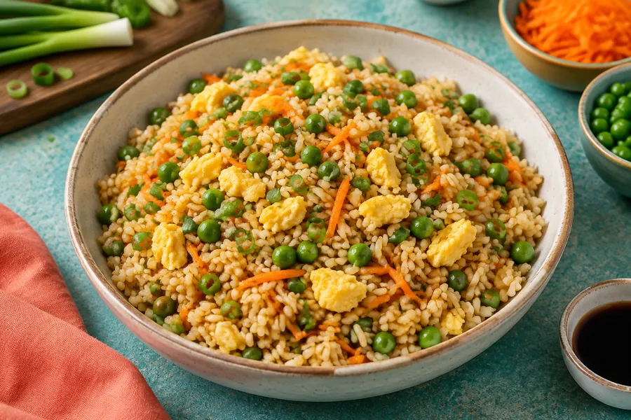🍳Arroz Salteado con Huevo y Verduras