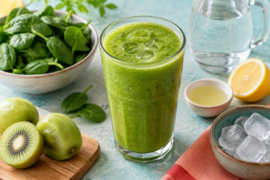 Batido de kiwi y espinaca baby