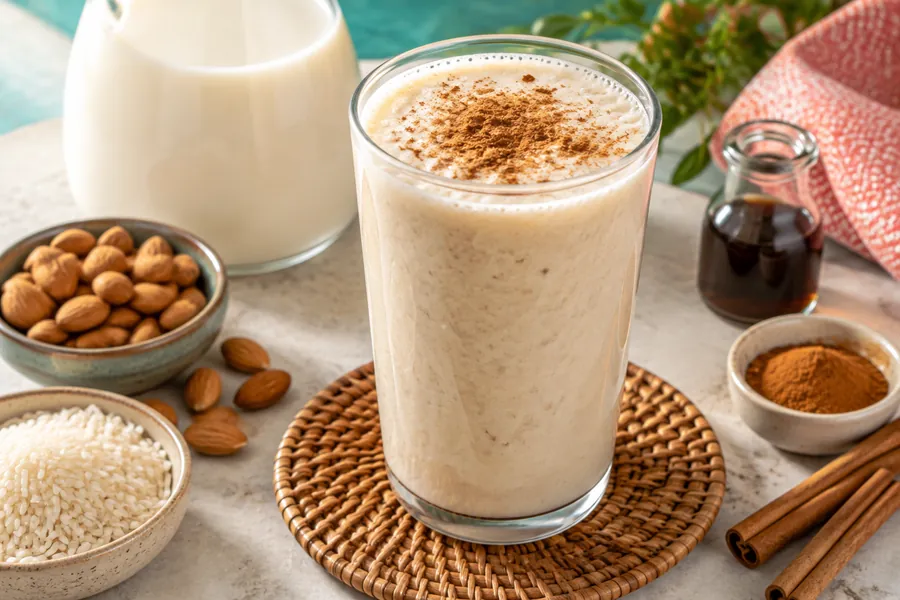 Batido de vainilla  y canela (estilo horchata)