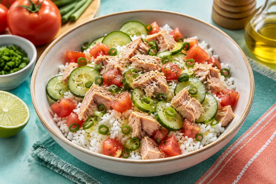 🐟Bowl de Atún con Arroz y Tomate
