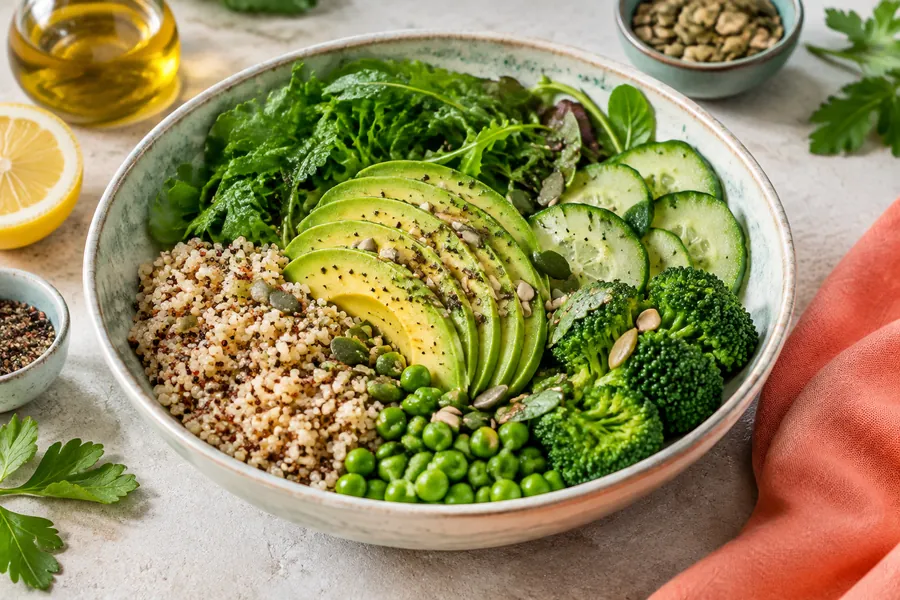 Bowl verde con palta