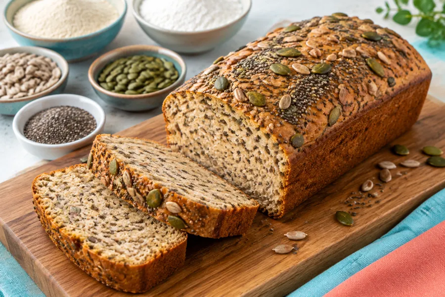 Budín inglés de semillas para el desayuno