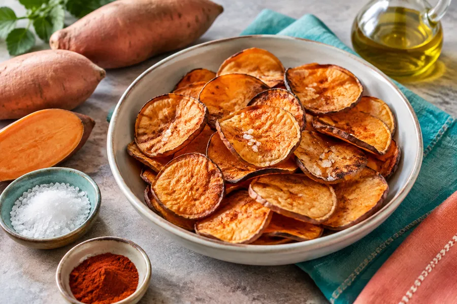 Chips de batata al horno