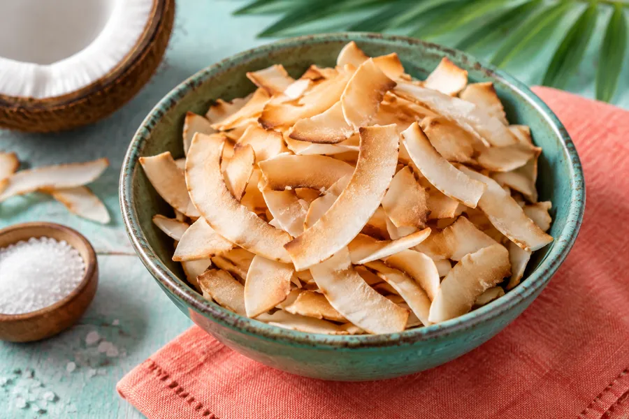 Chips de coco tostado