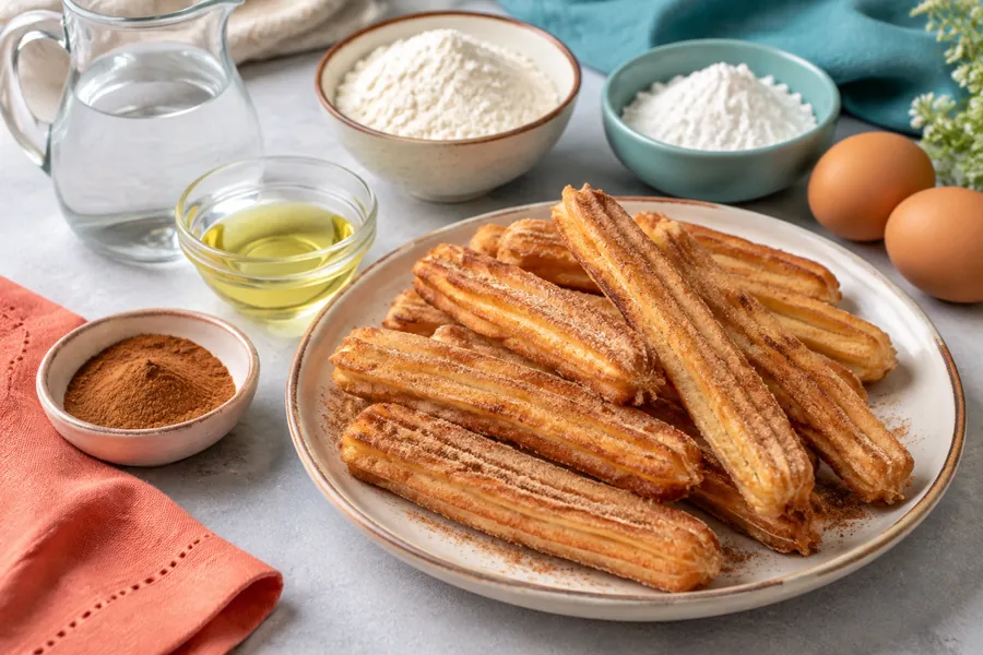 Churros al horno sin gluten
