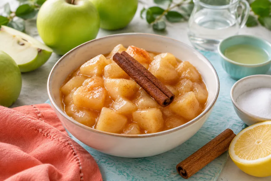 Compota de manzana  y canela