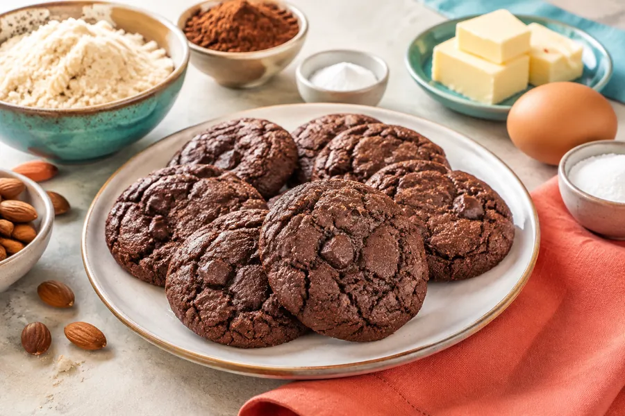 Cookies de chocolate amargo sin harina de trigo