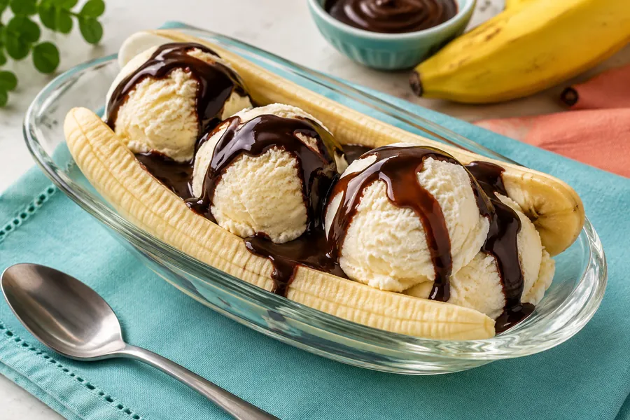 Copa de banana split libre