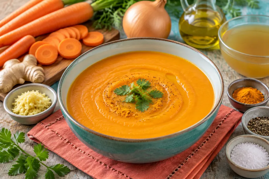 🥕Crema de Zanahoria y Jengibre