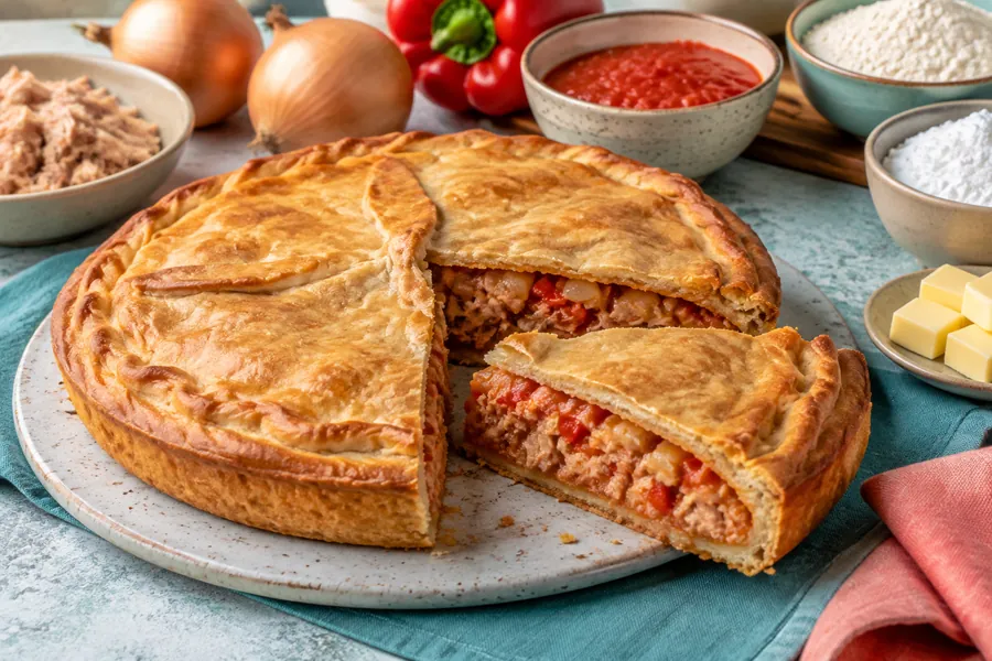 Empanada gallega (torta salada) sin gluten