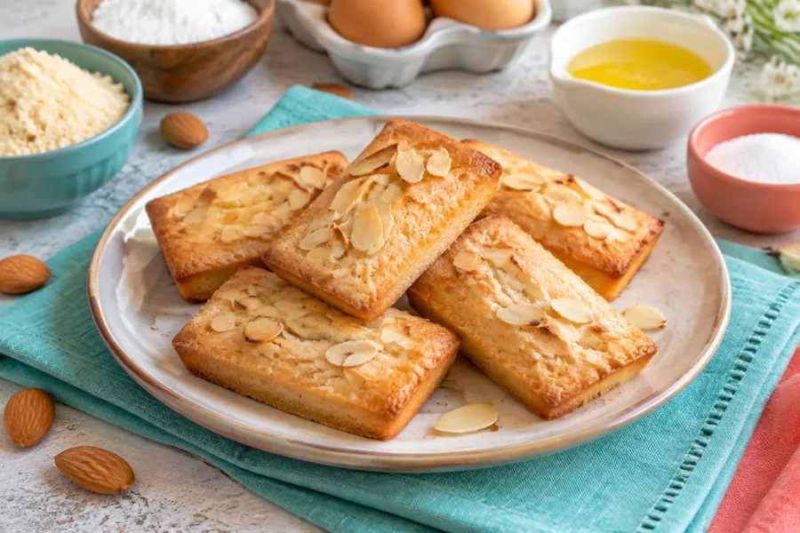 Financiers de almendras (bocaditos franceses)