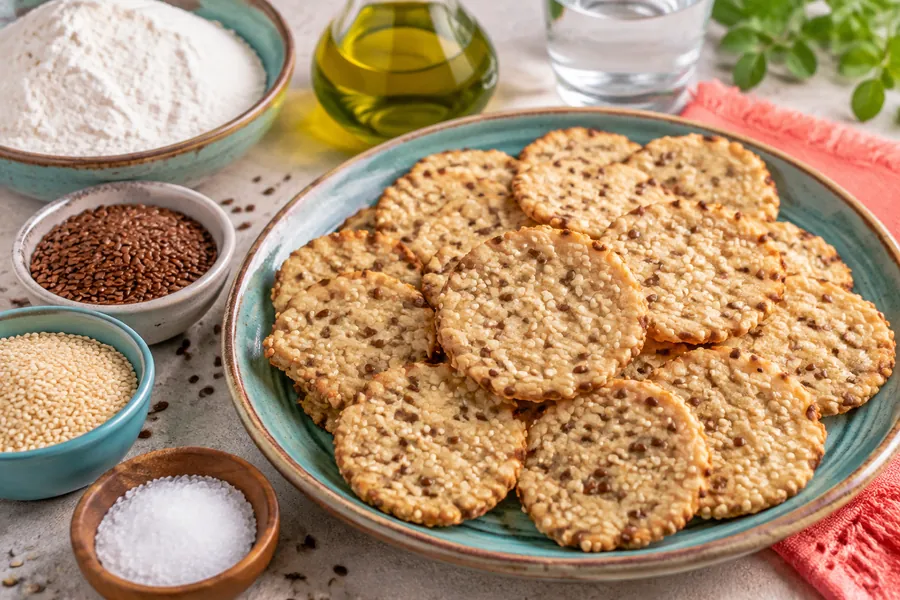 Galletas de arroz caseras con semillas