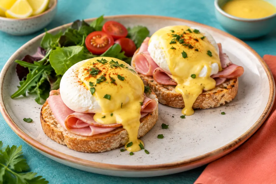 Huevos benedictinos sin gluten ni lactosa