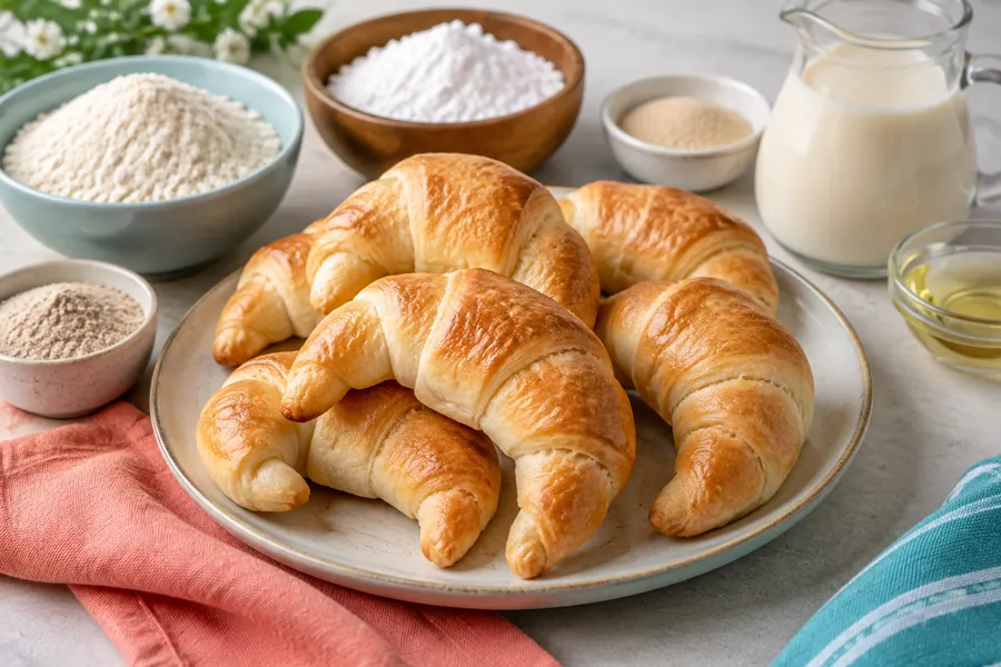 Medialunas sin gluten ni lactosa