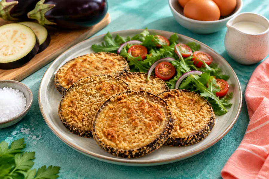 Milanesas de berenjena al horno