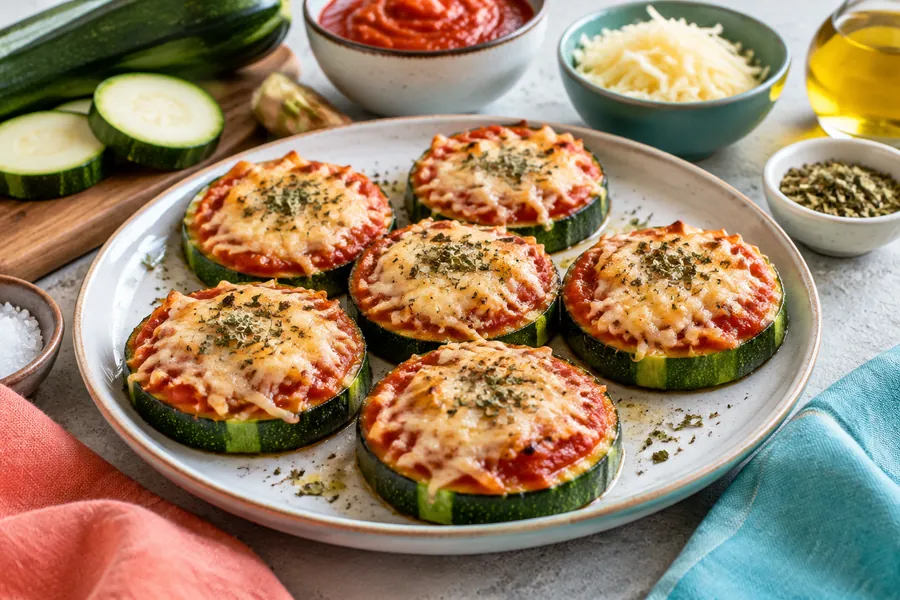 Mini pizzetas de zucchini