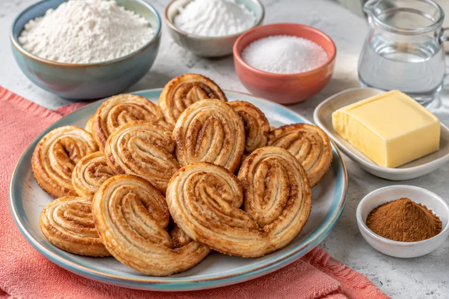 Palmeritas sin gluten ni azúcar