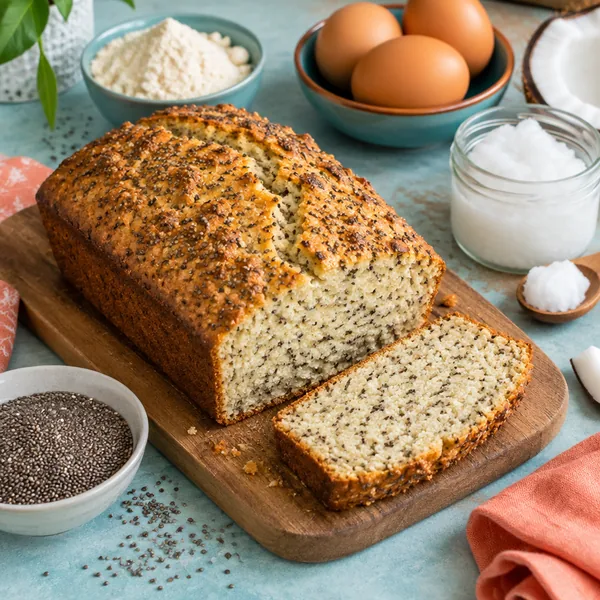 Pan de coco y chía
