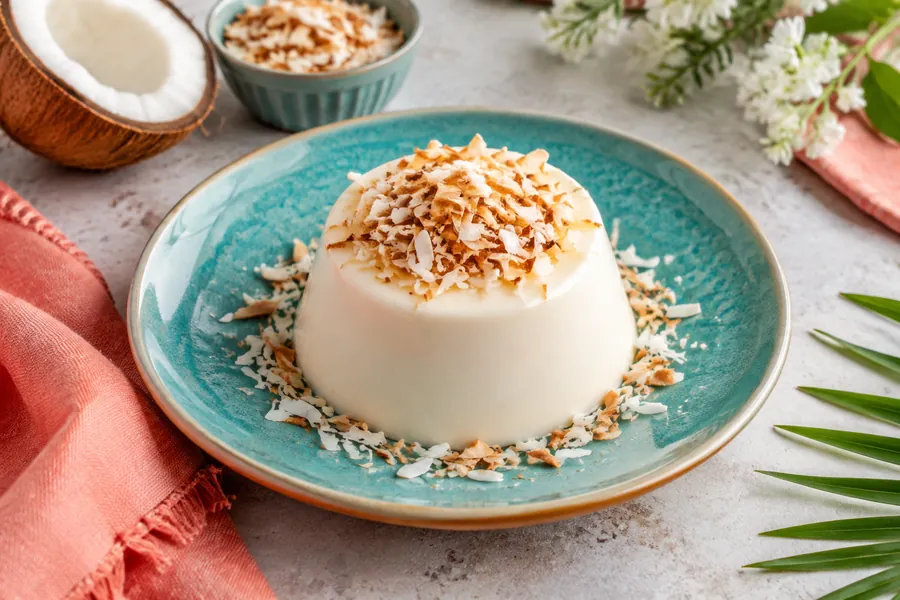 Panna cotta de coco yvainilla