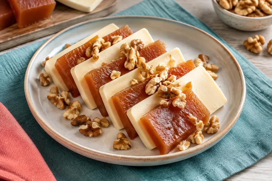 Postre vigilante libre (queso y dulce de batata)