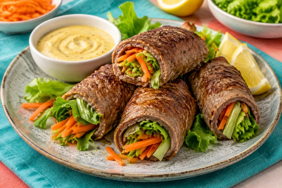 🥩Rollos de Carne y Vegetales