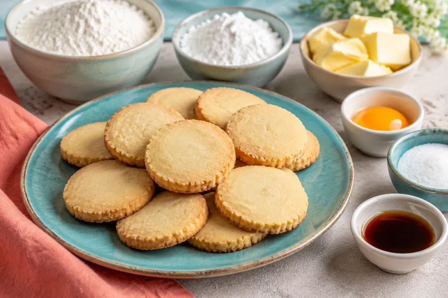 Sablés de vainilla (galletitas de manteca)