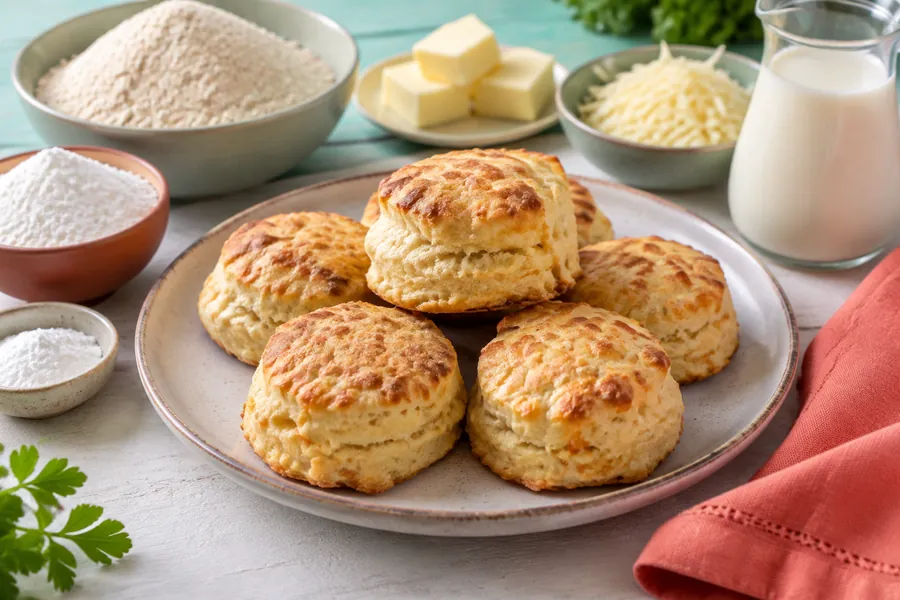 Scones salados de queso vegetal