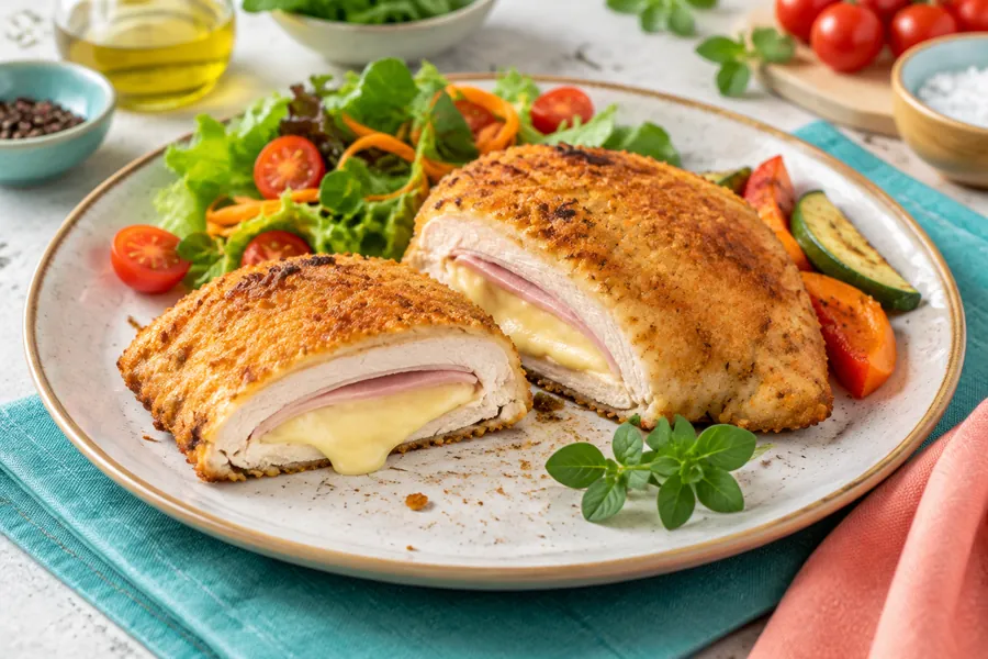 Suprema rellena de queso y jamón (a la Kiev libre)