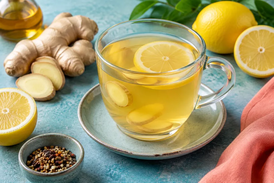 Té de jengibre y limón