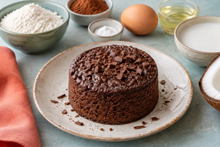 Torta de arroz con leche de coco (estilo mug cake)