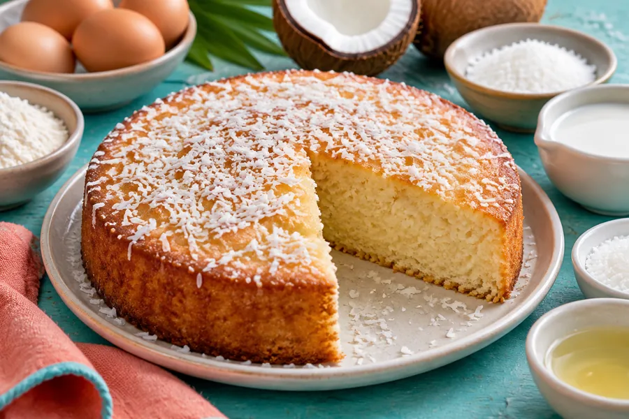Torta de coco húmeda