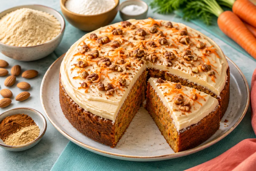 Torta de zanahoria con glaseado