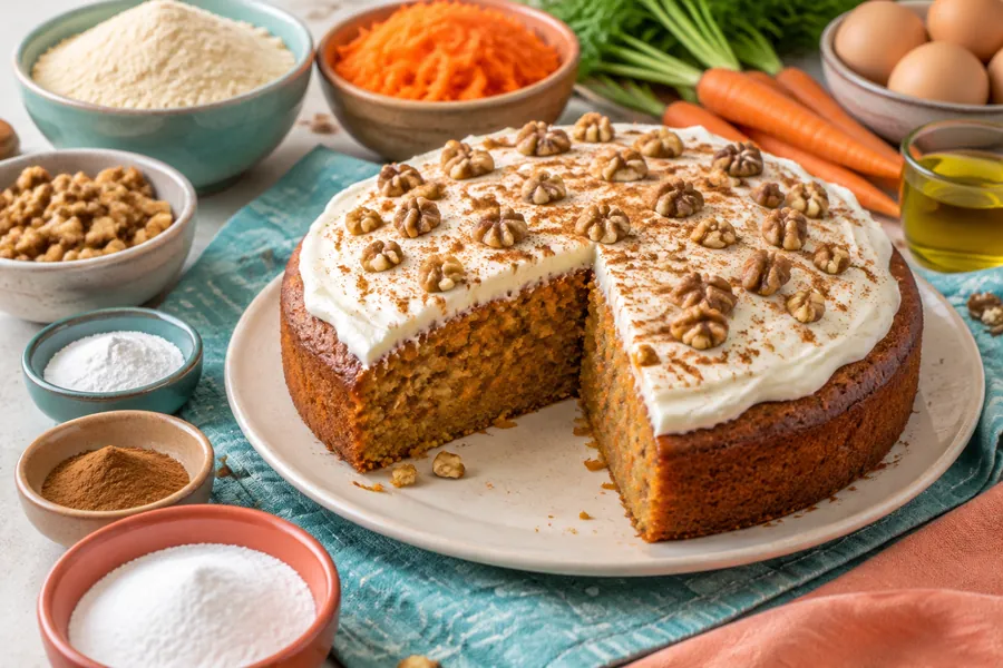 Torta de zanahoria con harina de almendras
