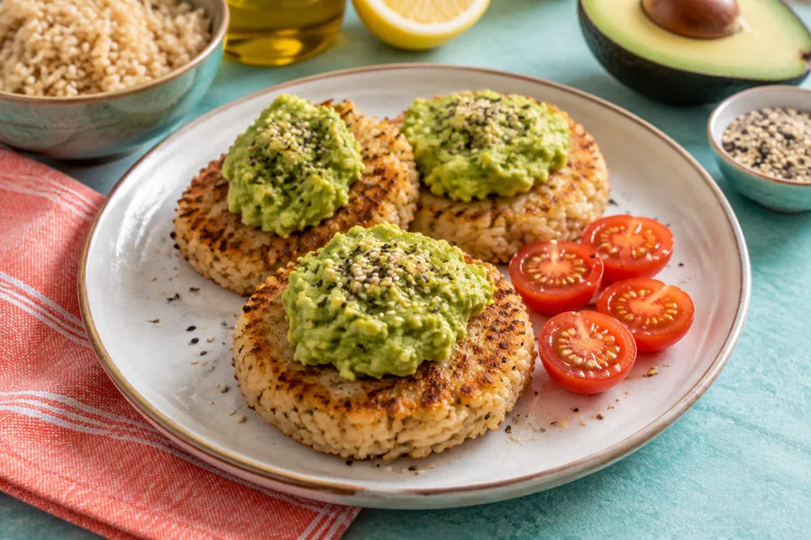 Tortitas de arroz con palta y semillas