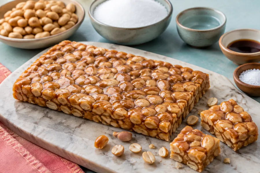 Turrón de maní casero sin azúcar