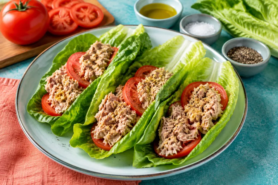🐟Wrap de Atún con Lechuga y Tomate