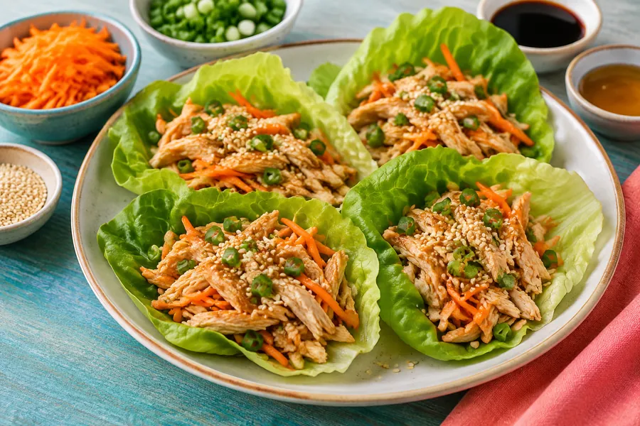 🥬Wrap de Pollo en Hojas de Lechuga